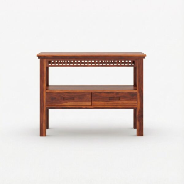 meridian solid wood console table